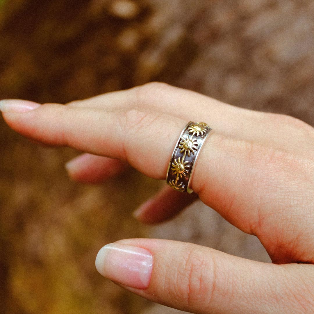 Sun Fidget Ring