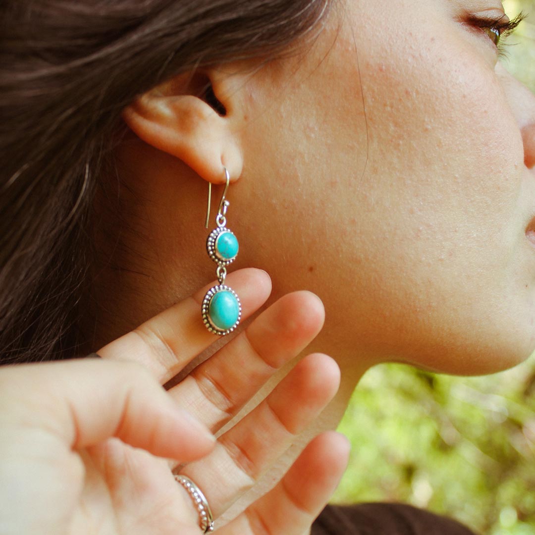 Turquoise Sterling Silver Earrings