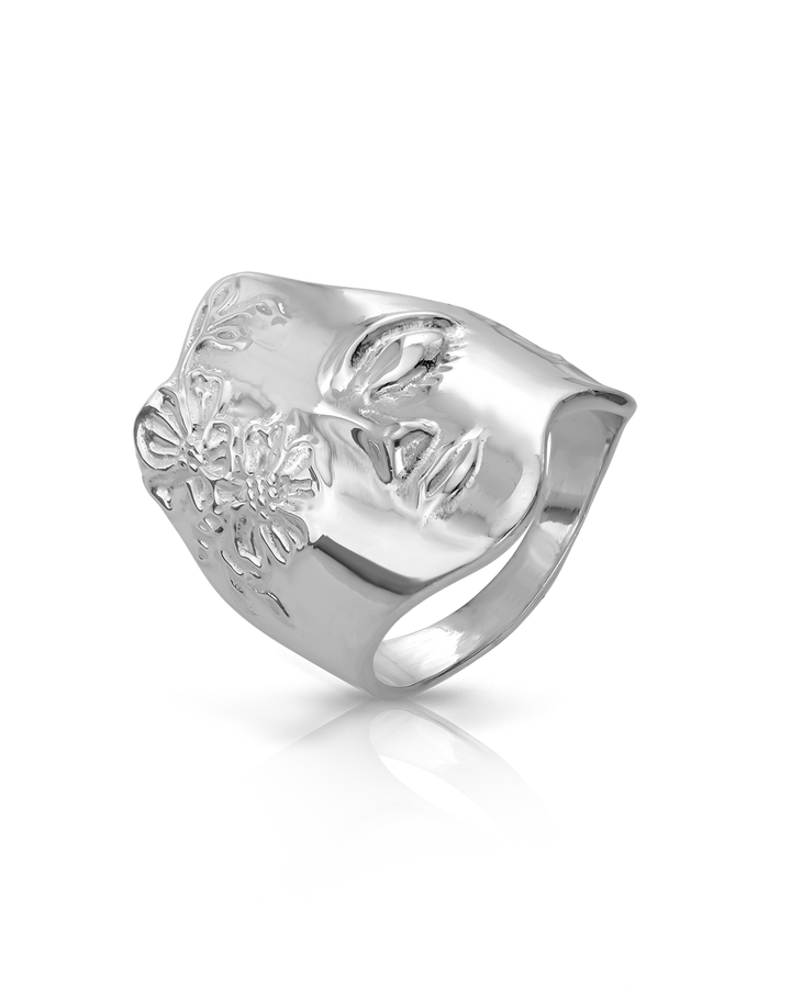 Woman Figure Face Ring