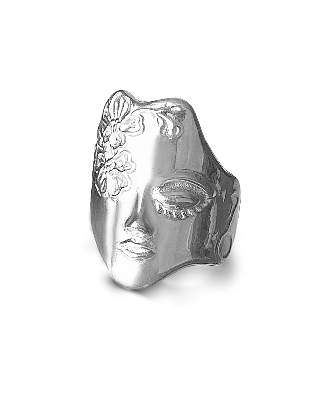 Woman Figure Face Ring