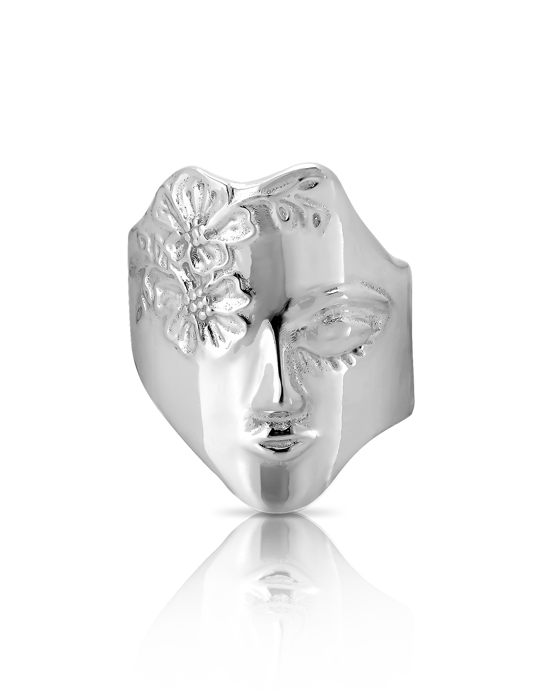 Woman Figure Face Ring