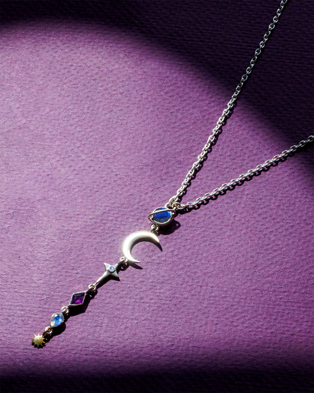 Chakra Celestial Necklace with Gemstones
