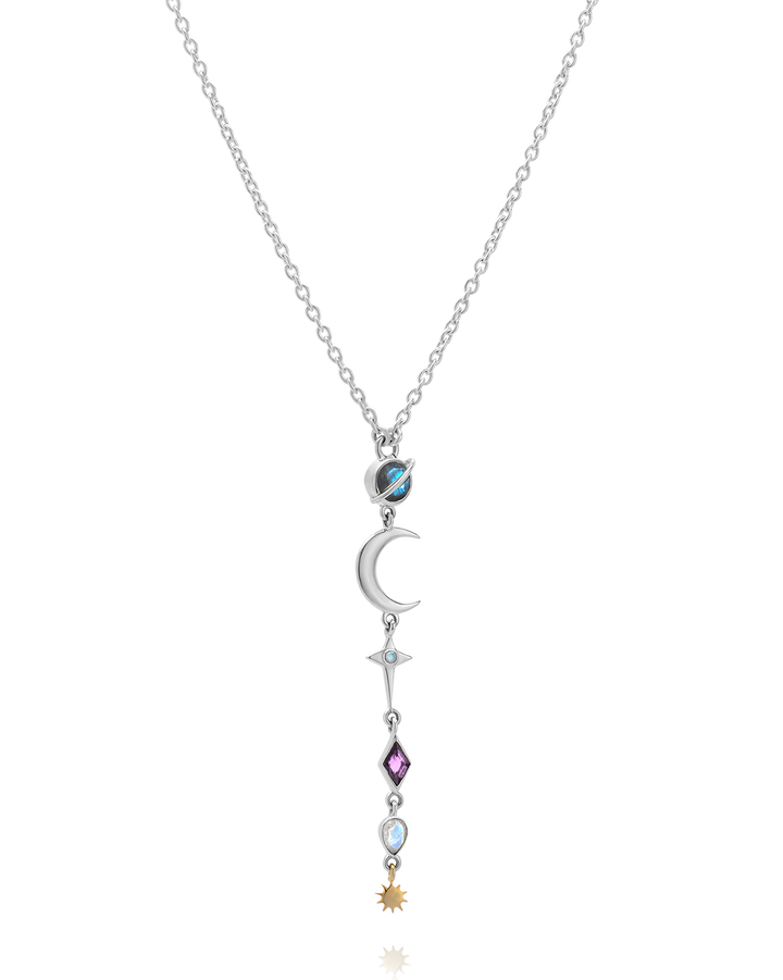 Chakra Celestial Necklace with Gemstones