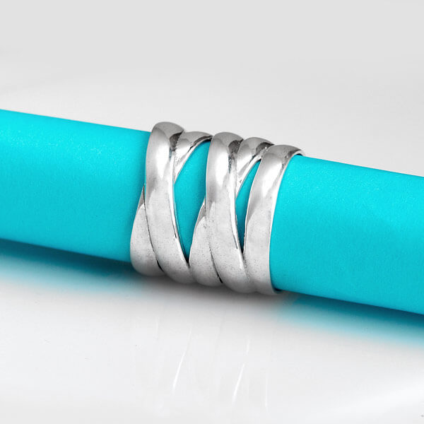 Großer, auffälliger Statement-Ring aus Sterlingsilber