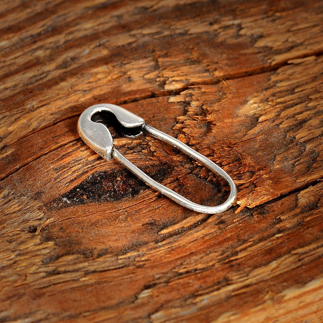 Sterling Silber Sicherheitsnadel-Ohrringe