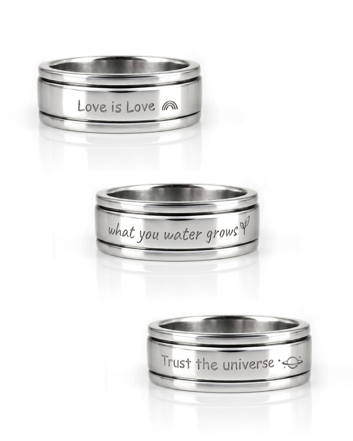 Mantra Fidget Ring – Choose Your Reminder
