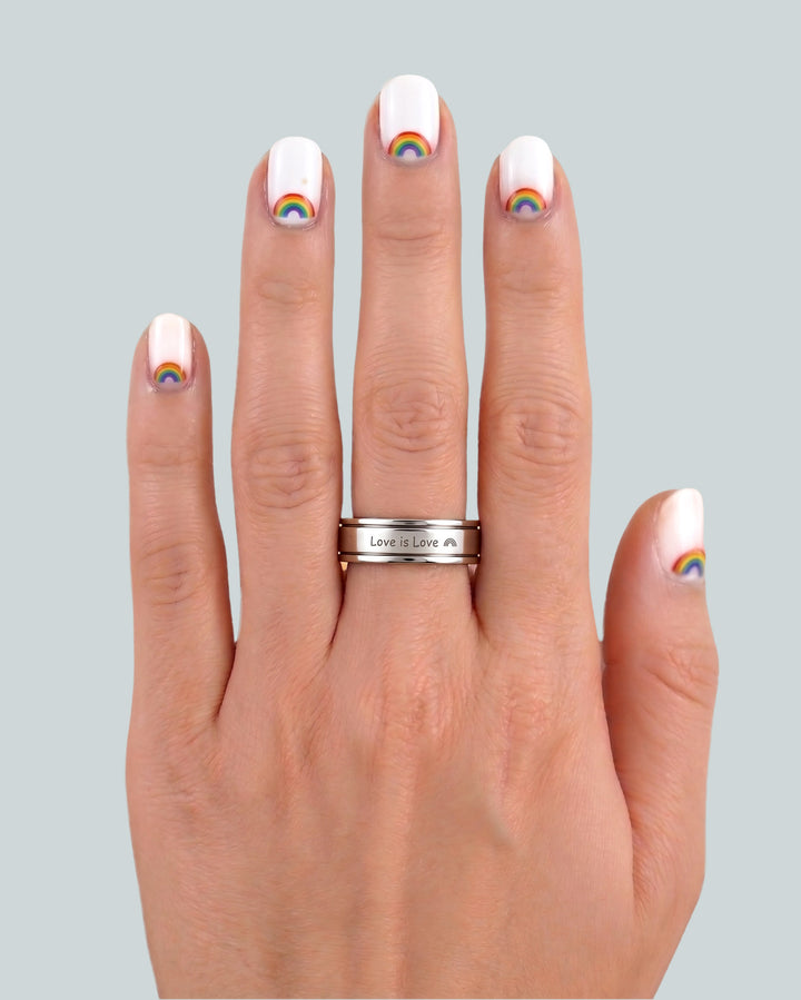 Love is Love Fidget ring