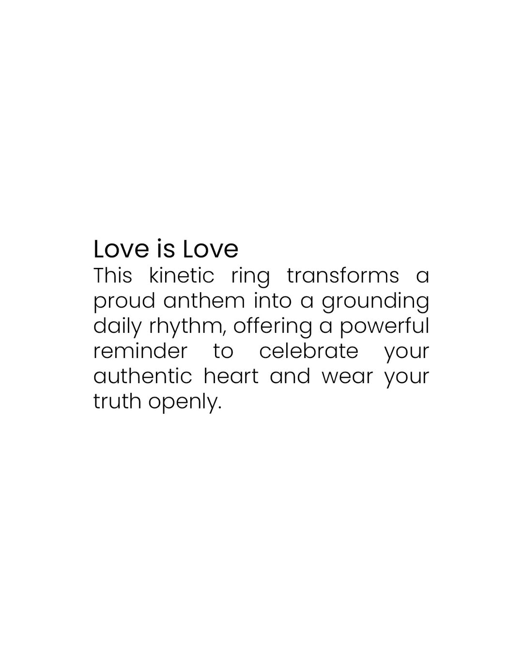 Love is Love Fidget ring