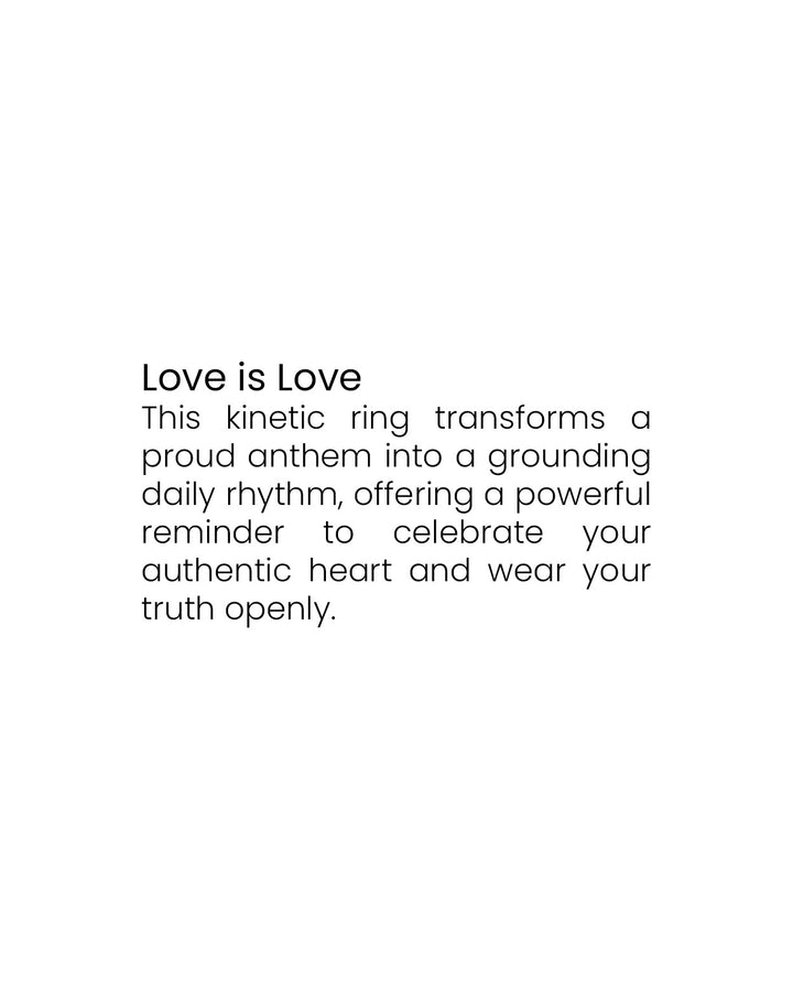 Love is Love Fidget ring