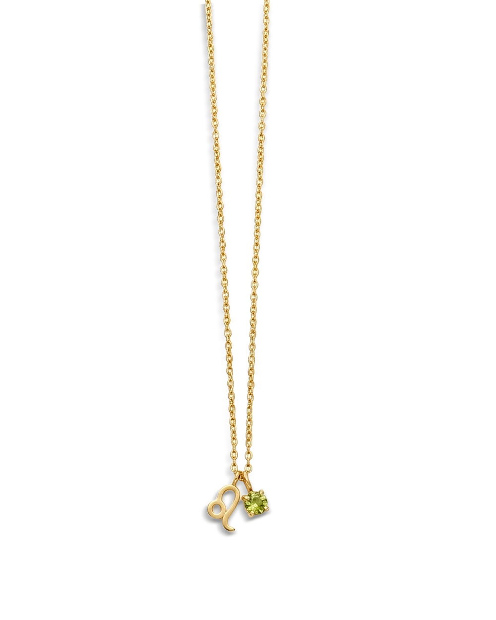 Leo Peridot Birthstone Necklace