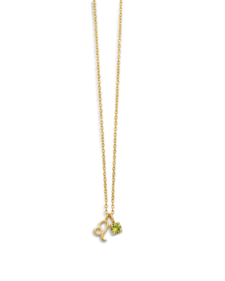 Leo Peridot Birthstone Necklace