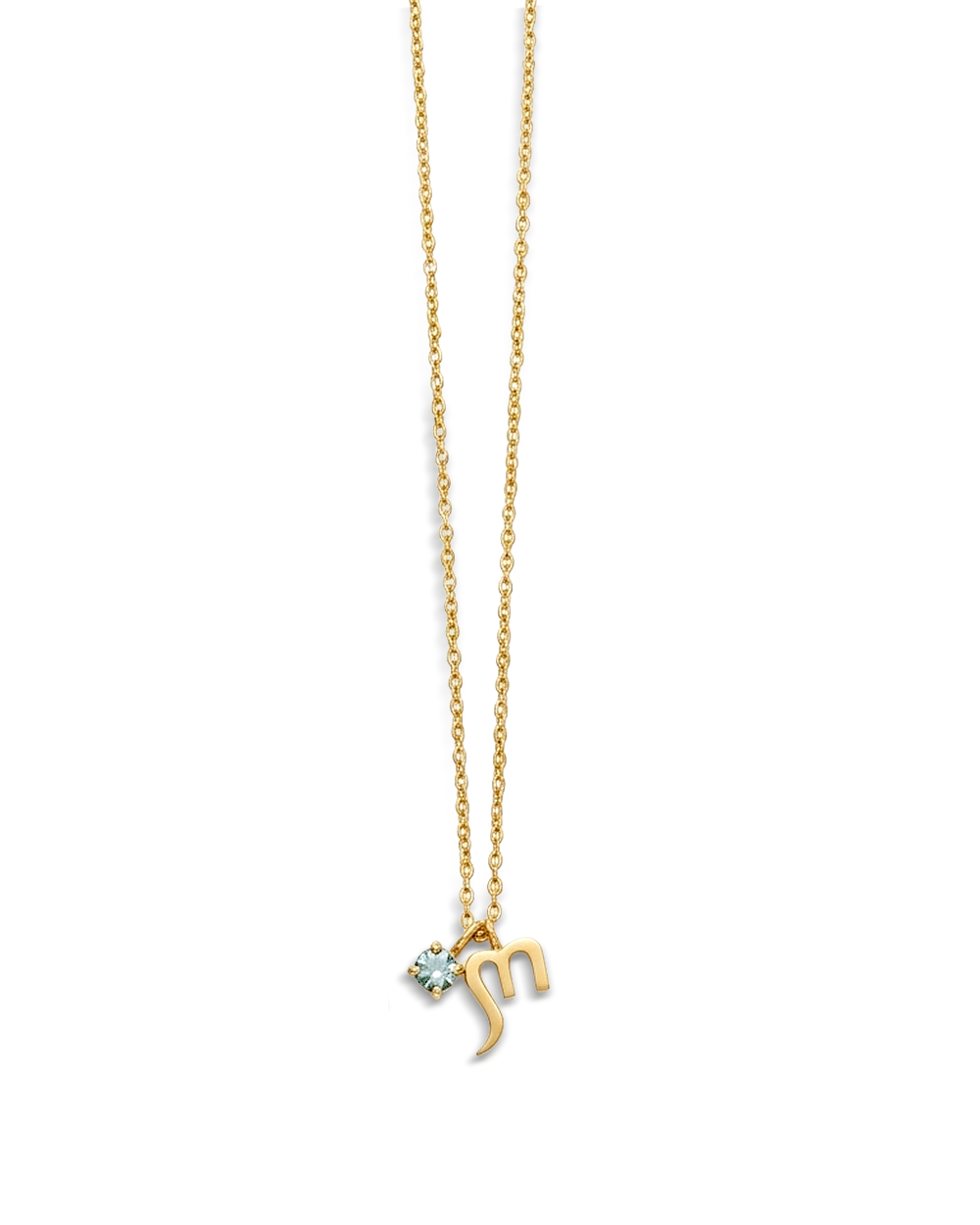 Scorpio Topaz Birthstone Necklace