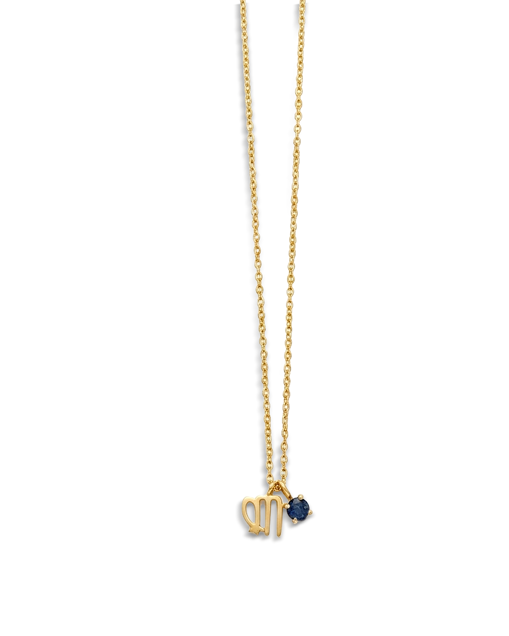 Virgo Lapis Birthstone Necklace