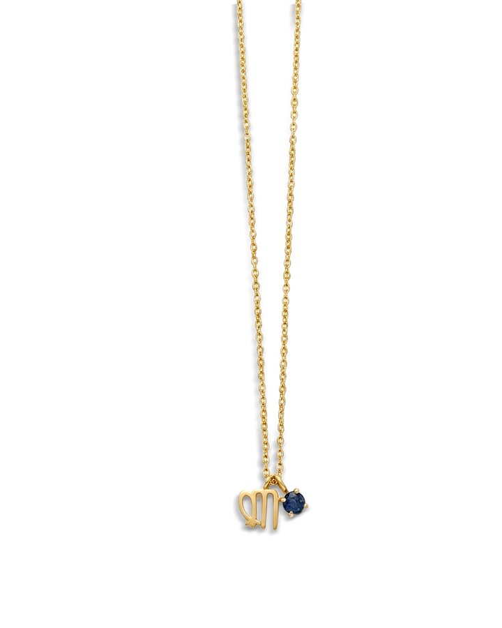 Virgo Lapis Birthstone Necklace