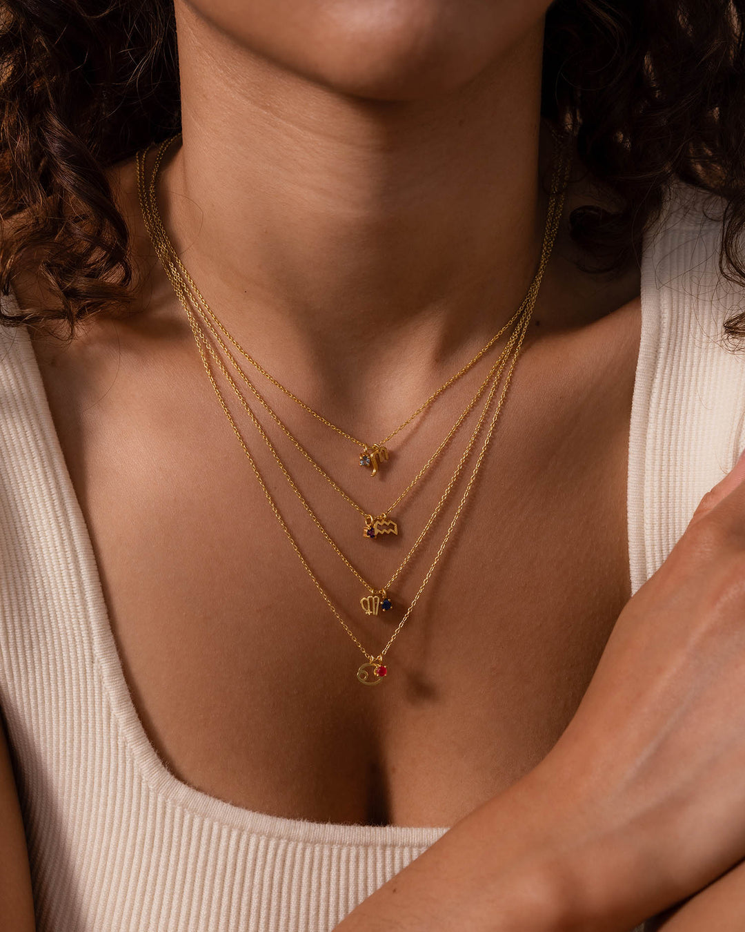 Cancer Ruby Birthstone Necklace