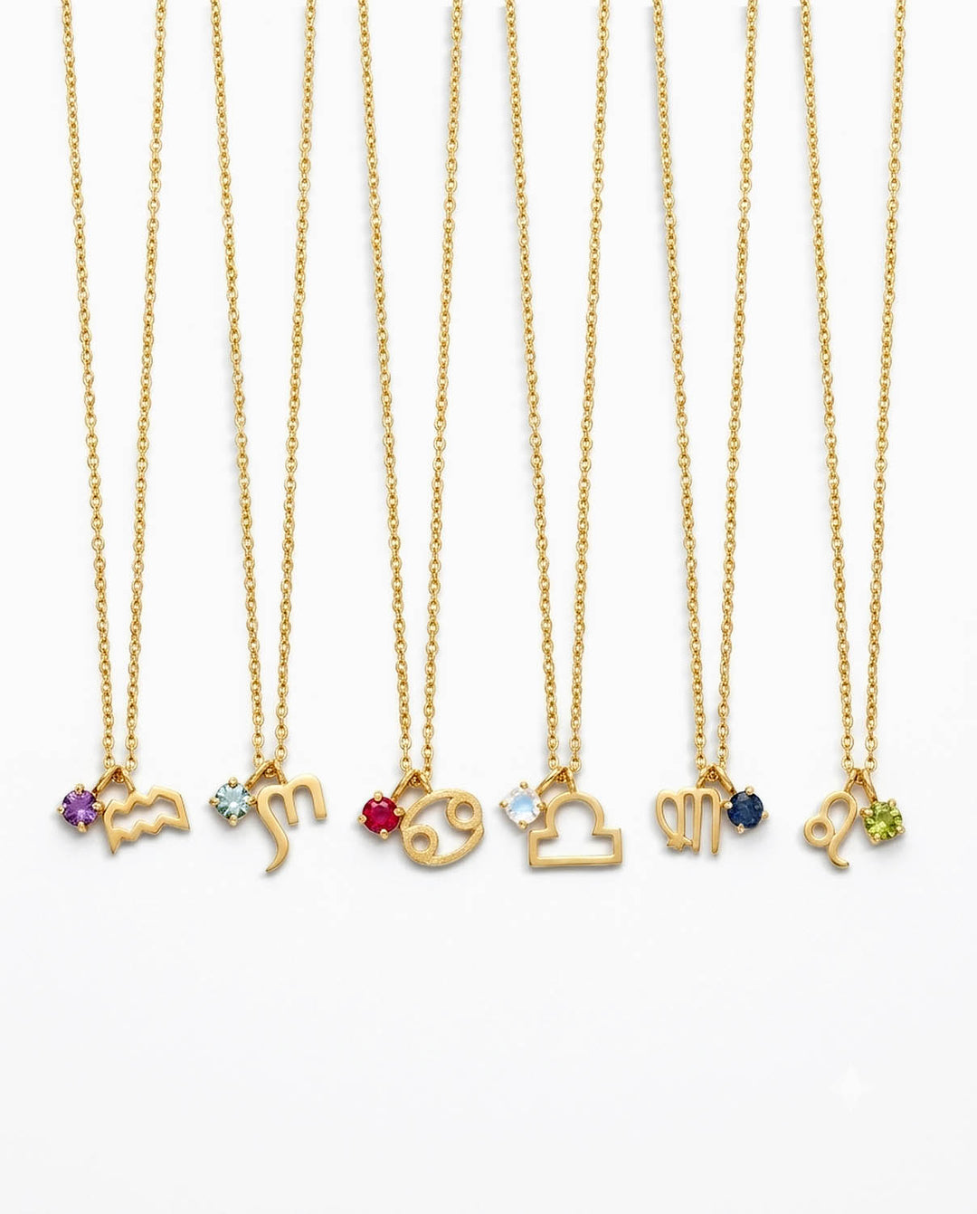 Libra Moonstone Birthstone Necklace