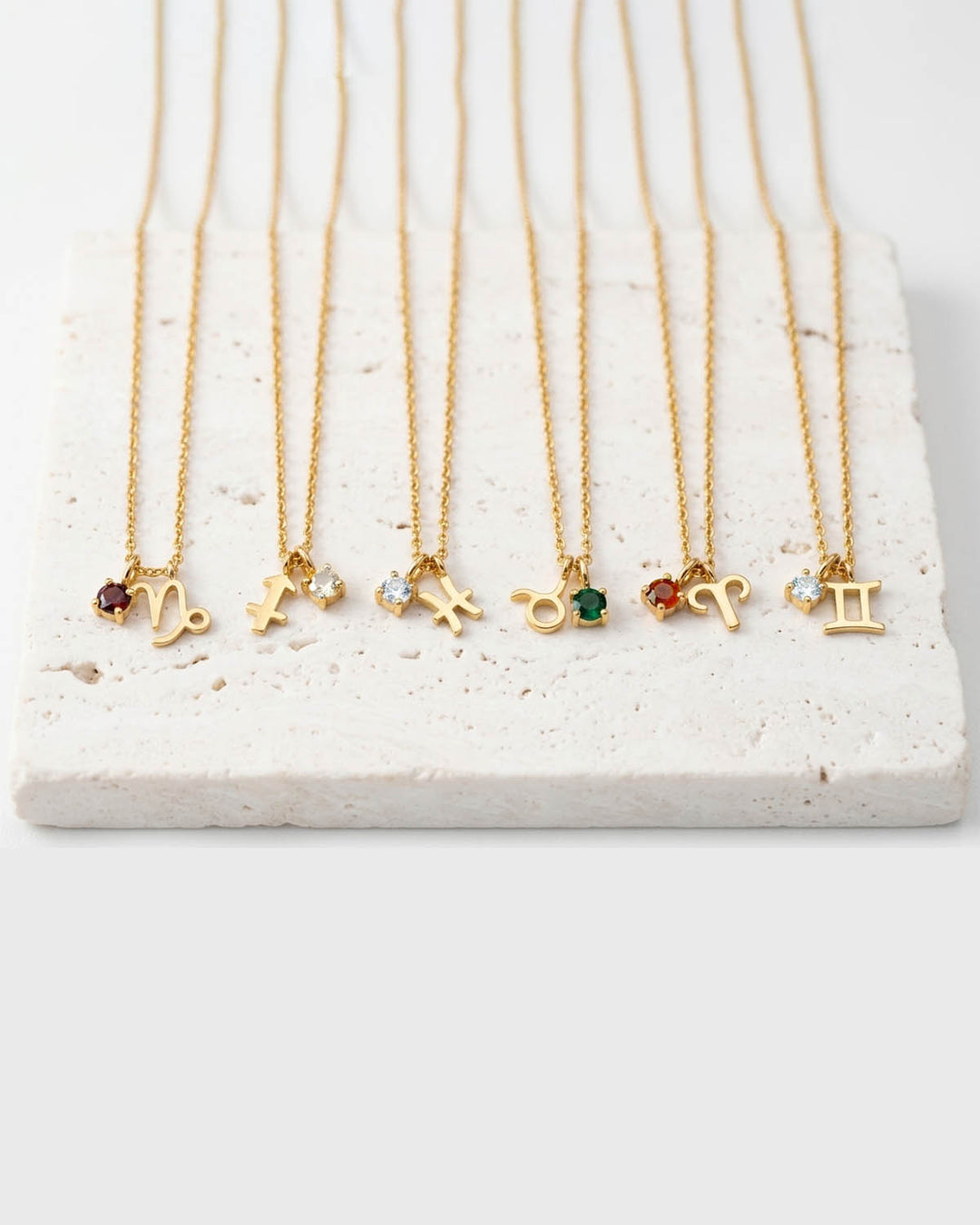 Libra Moonstone Birthstone Necklace