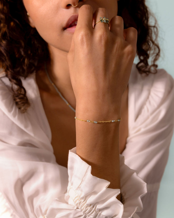 Delicate Apatite Beads Bracelet