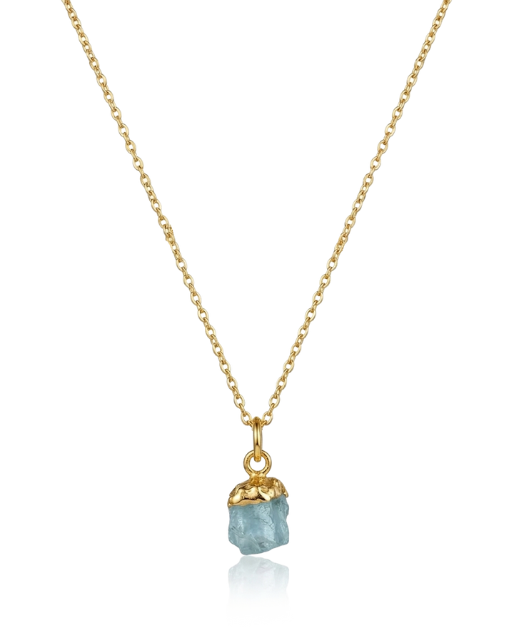 Raw Aquamarine Necklace