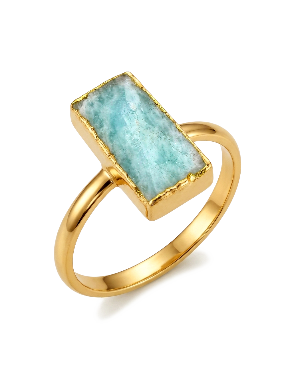 Rectangle Amazonite Ring