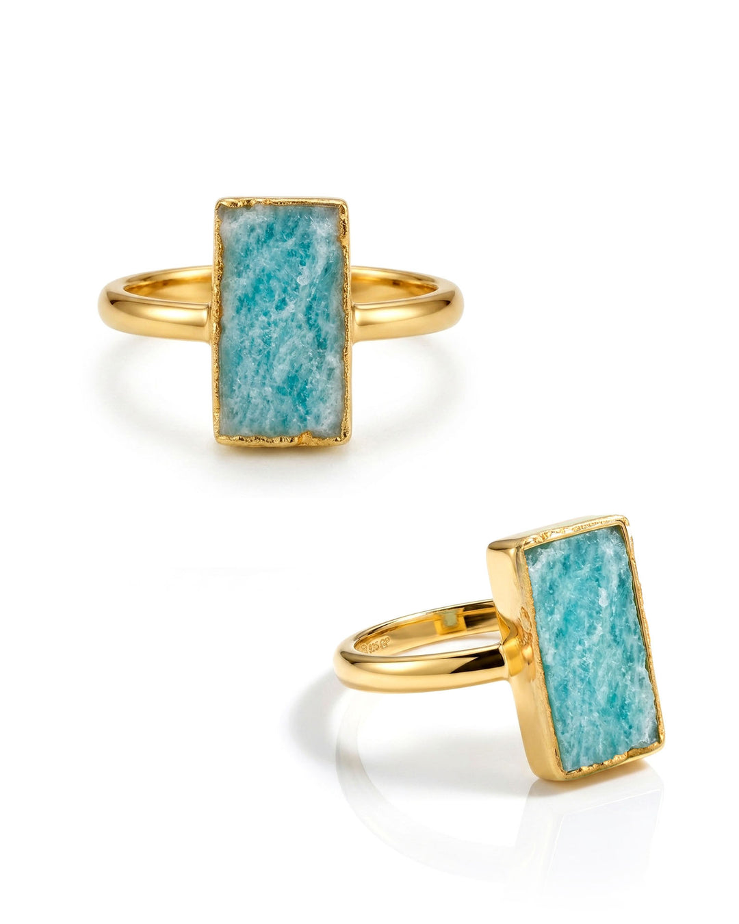 Rectangle Amazonite Ring