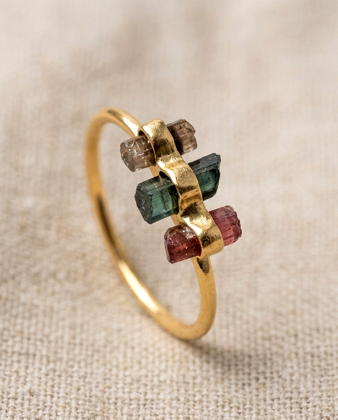 Raw Tourmaline Ring