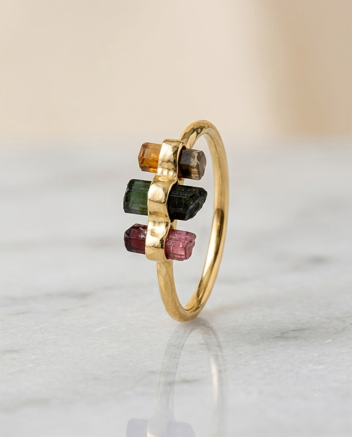 Raw Tourmaline Ring