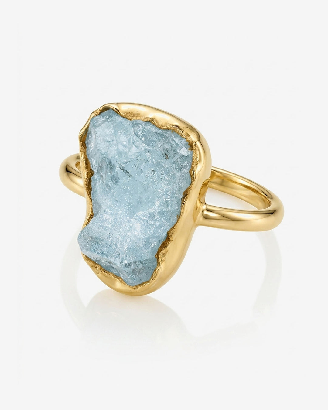 Raw Aquamarine Ring