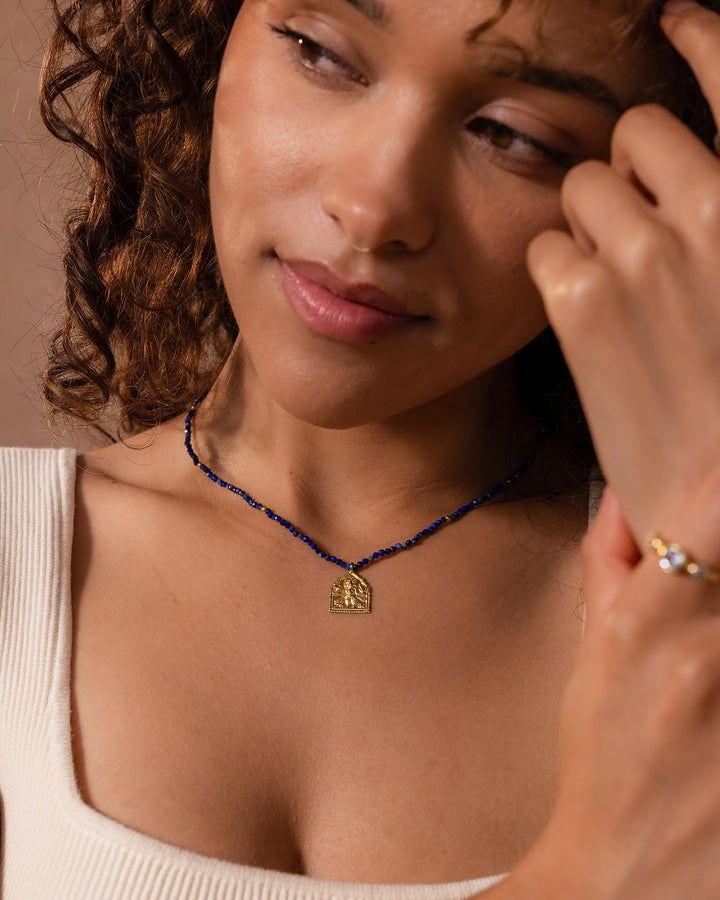 The Warrior Goddess Lapis Necklace