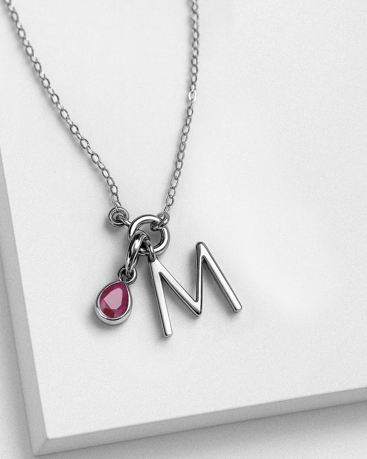Letter Charm Sterling Silver