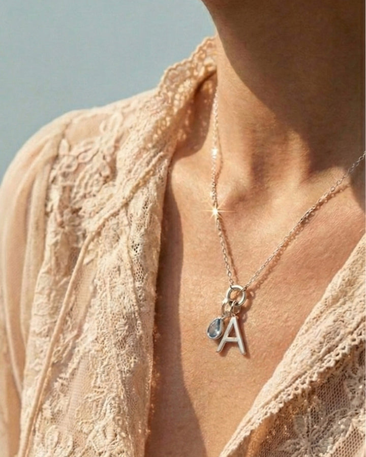 Letter Charm Sterling Silver