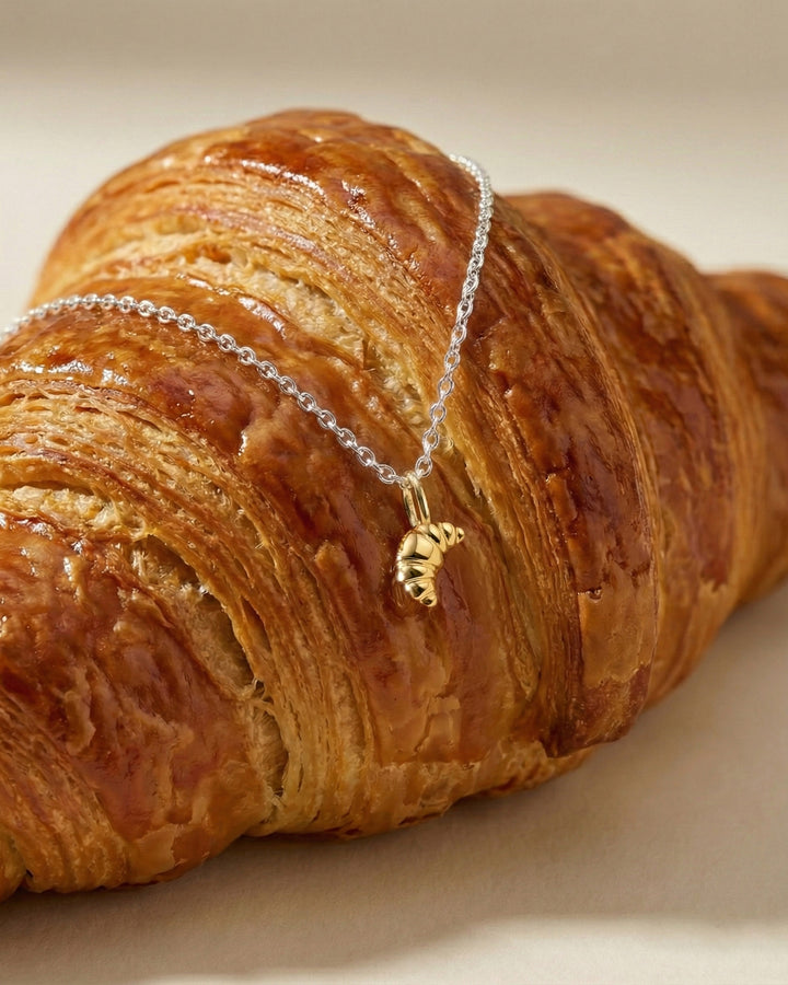 Croissant Charm Gold Plated