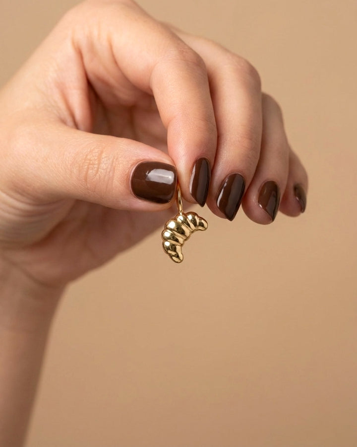 Croissant Charm Gold Plated