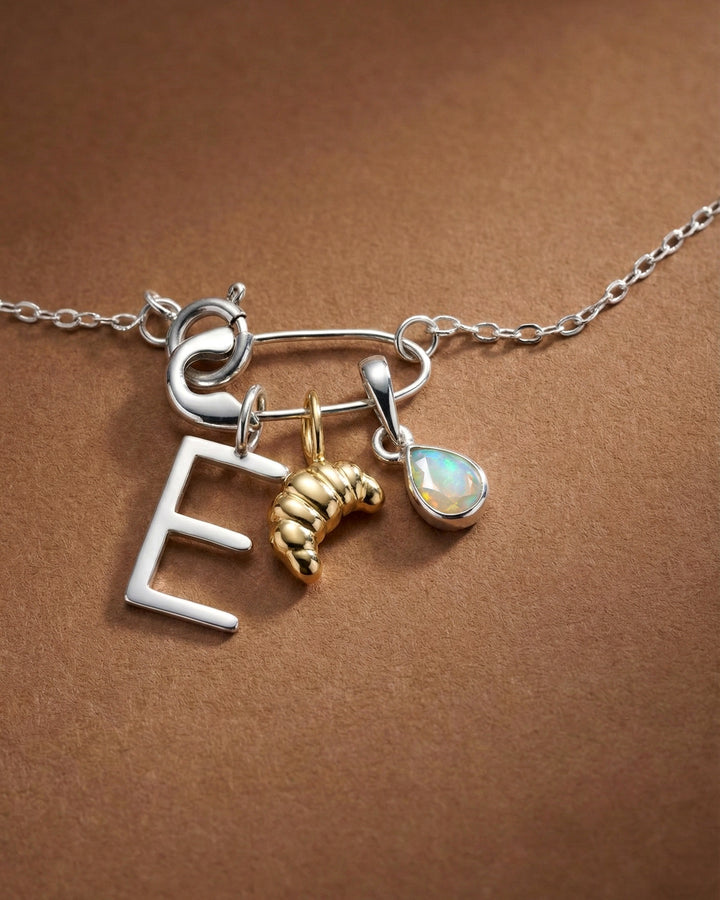 Croissant Charm Gold Plated