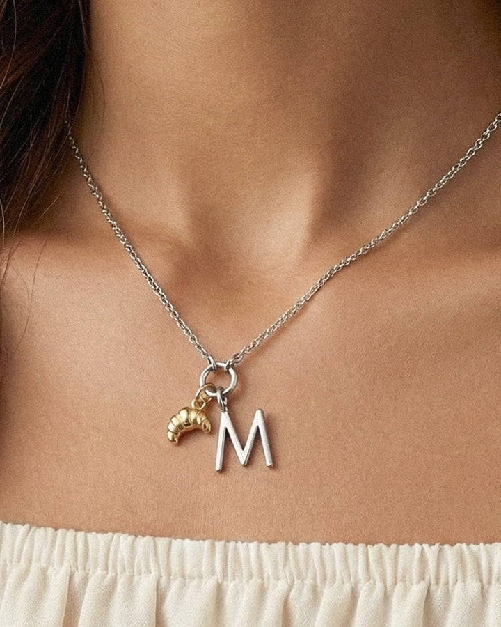 Croissant Charm Gold Plated