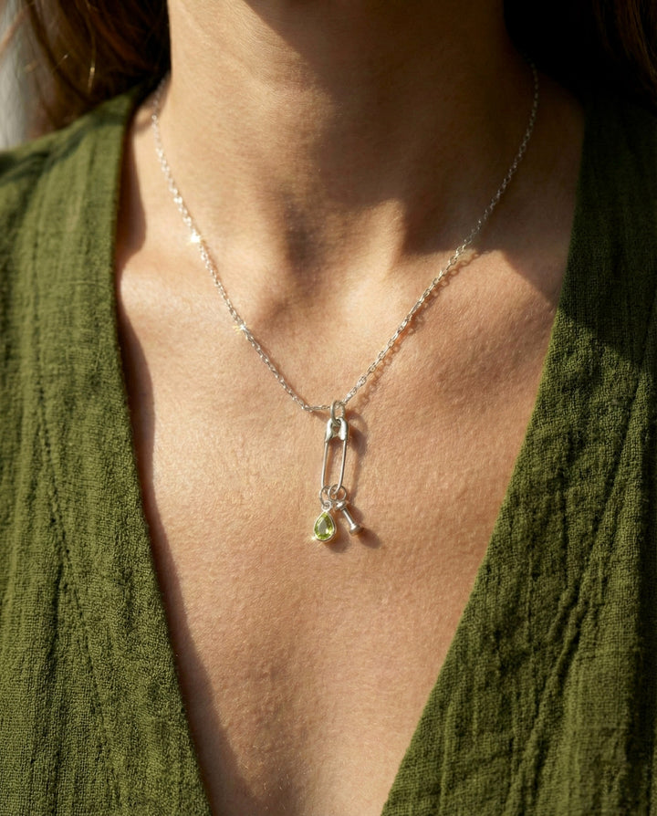 Dumbbell Charm Sterling Silver