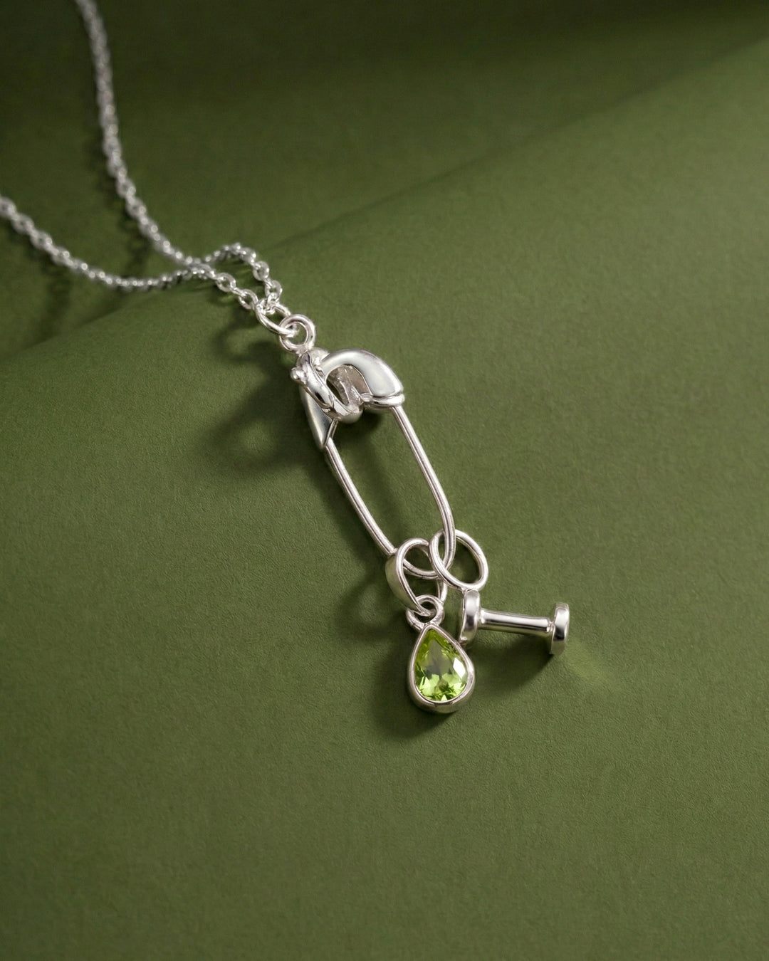 Dumbbell Charm Sterling Silver