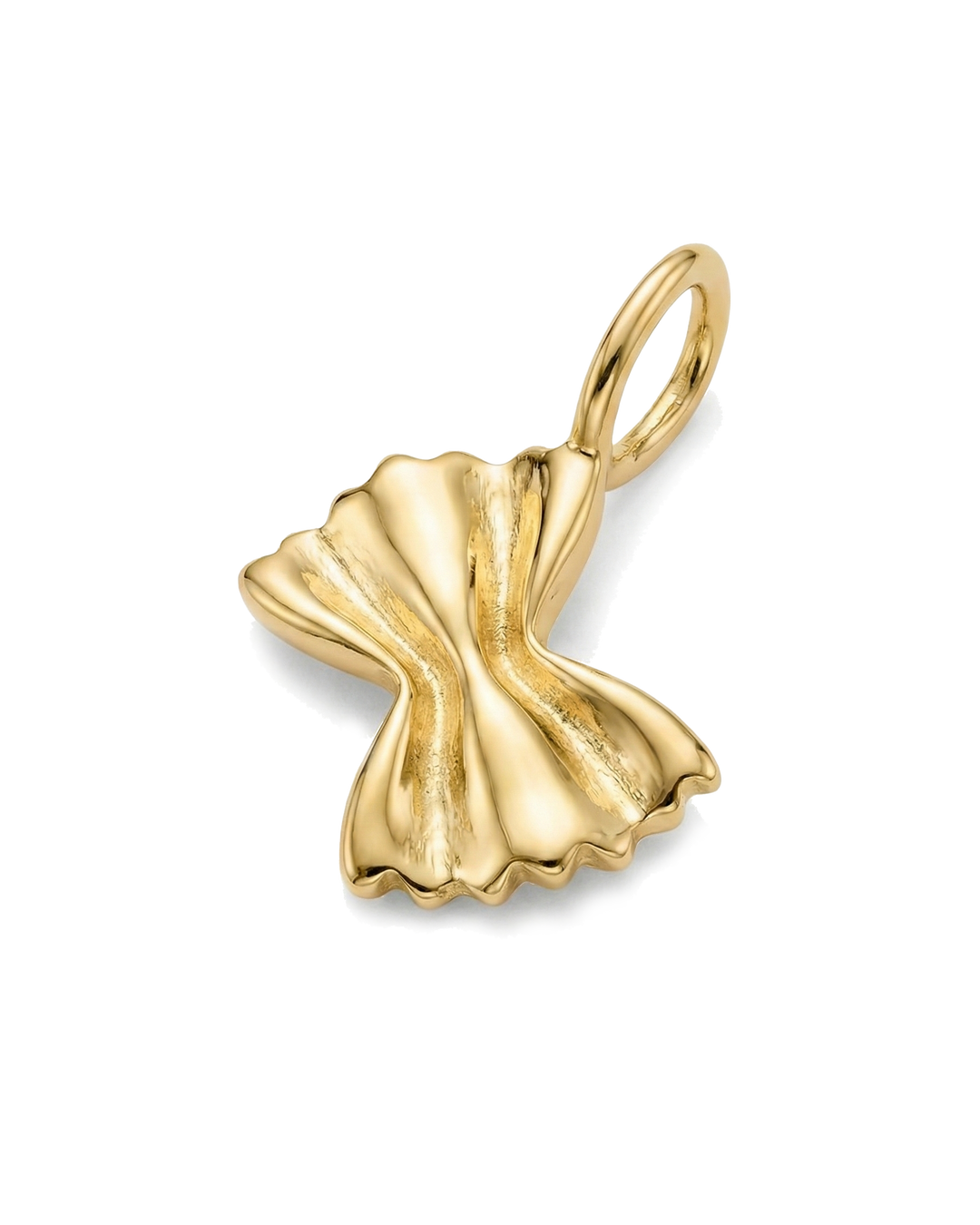 Farfalle Pasta Charm Gold Plated