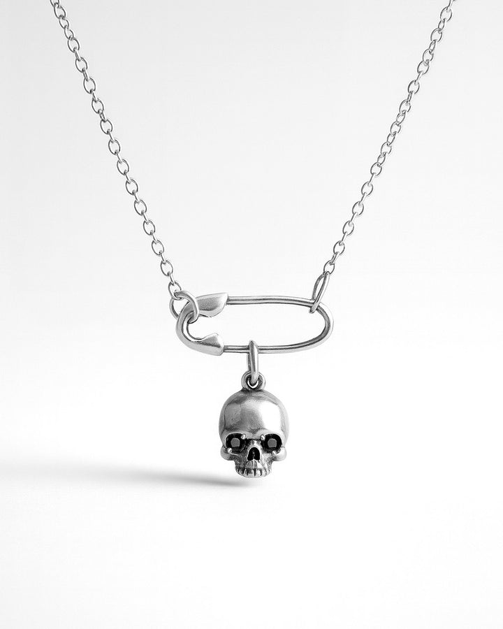 Safety Pin Charm Clip Sterling Silver