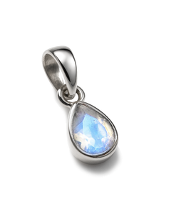 Moonstone Birthstone Teardrop Charm