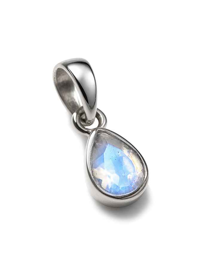 Moonstone Birthstone Teardrop Charm