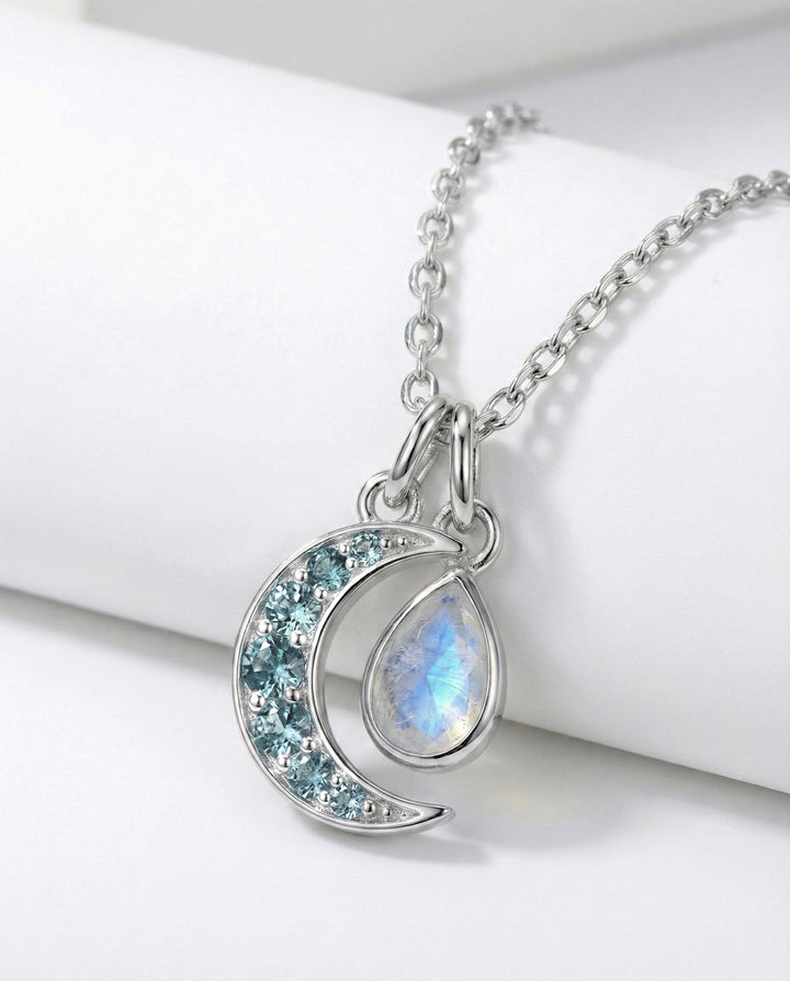 Moonstone Birthstone Teardrop Charm
