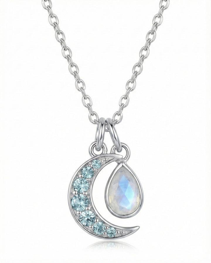 Moonstone Birthstone Teardrop Charm