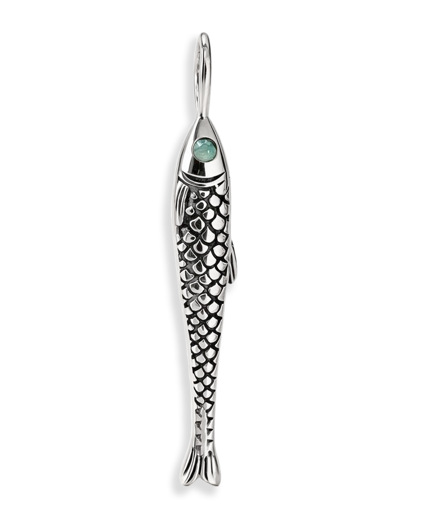 Fish Charm with Amazonite