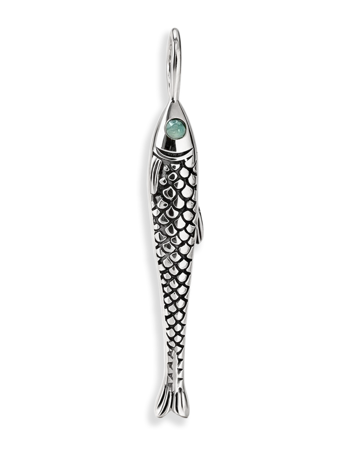 Fish Charm with Amazonite