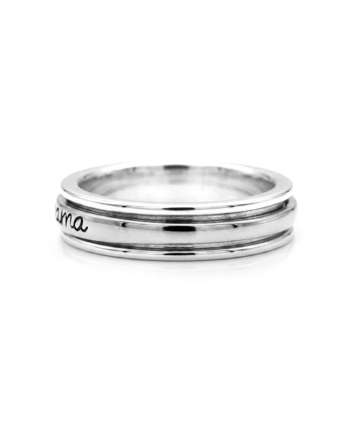 Personalized Fidget Ring with Custom Name and Symbol Engraving