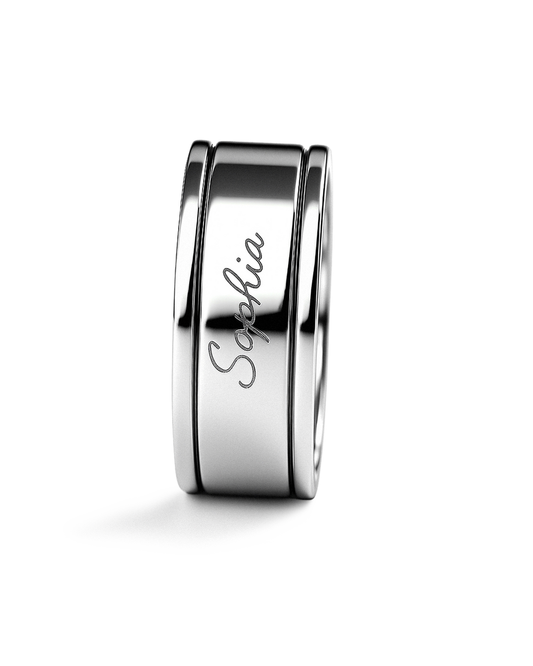 Personalized Fidget Ring with Custom Name Engraving