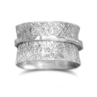 Silver Spinner Meditation Ring - Boho Magic