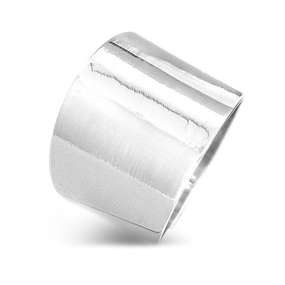 Wide Band Ring Sterling Silver - Boho Magic