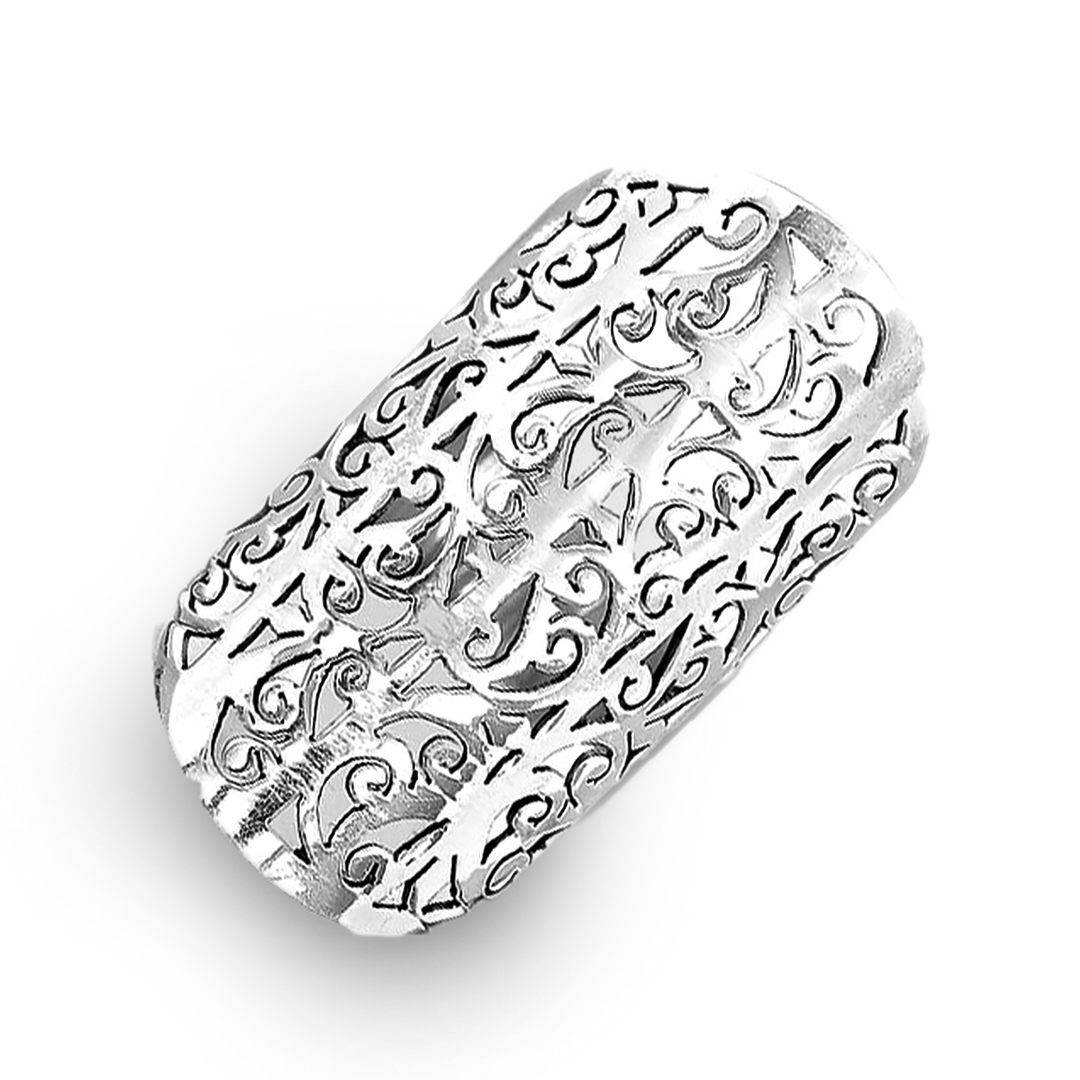 Statement-Ring aus Sterlingsilber für den ganzen Finger